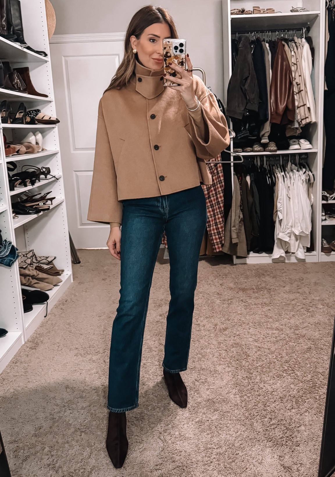 XS/S in jacket
Size 27 in jeans 

#LTKSeasonal #LTKFindsUnder100