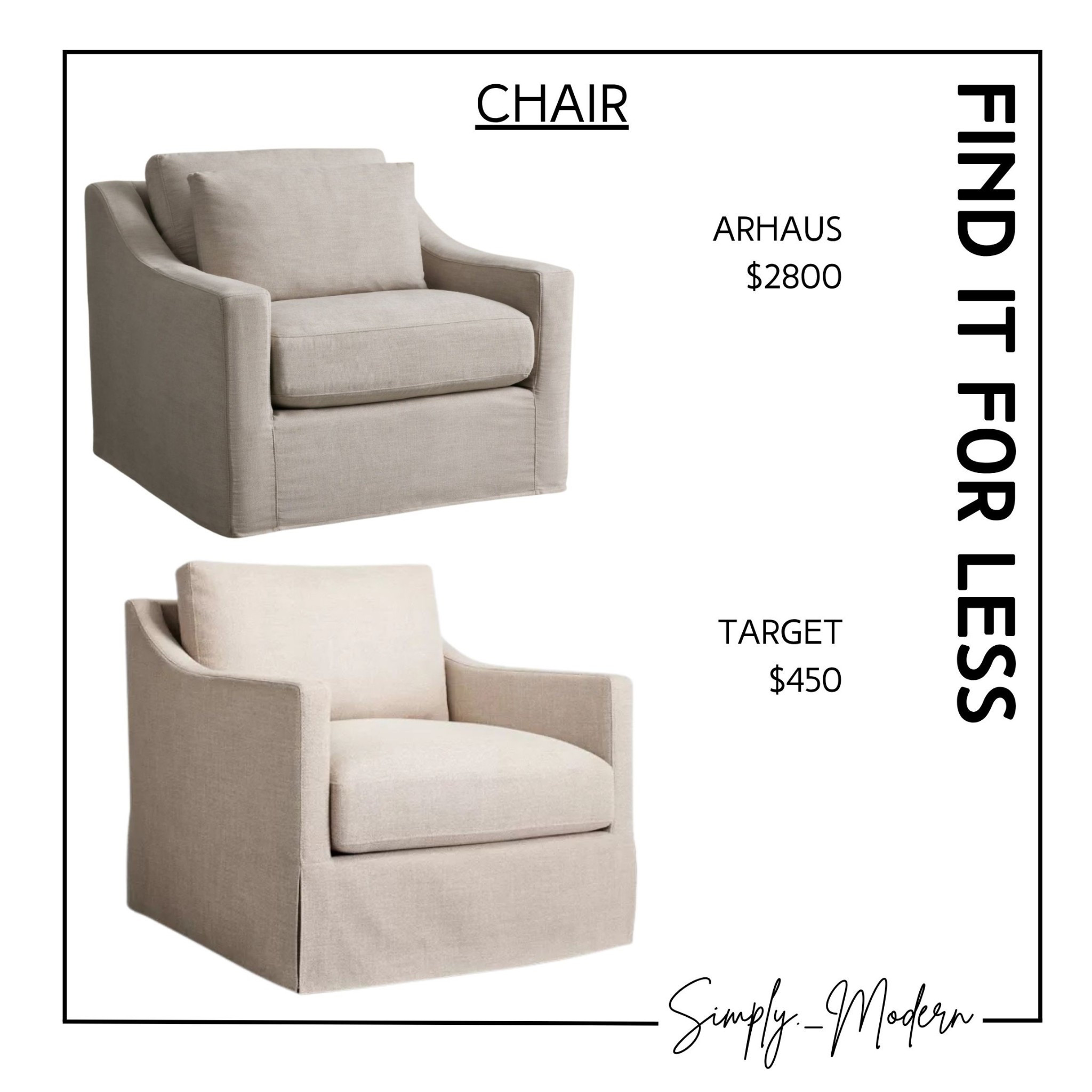 Find it for less- swivel accent chair

#LTKHome