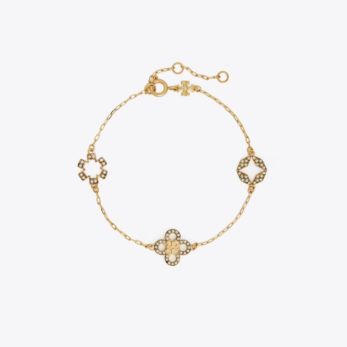 Kira Clover Pavé Bracelet: Women's Designer Bracelets | Tory Burch | Tory Burch (US)