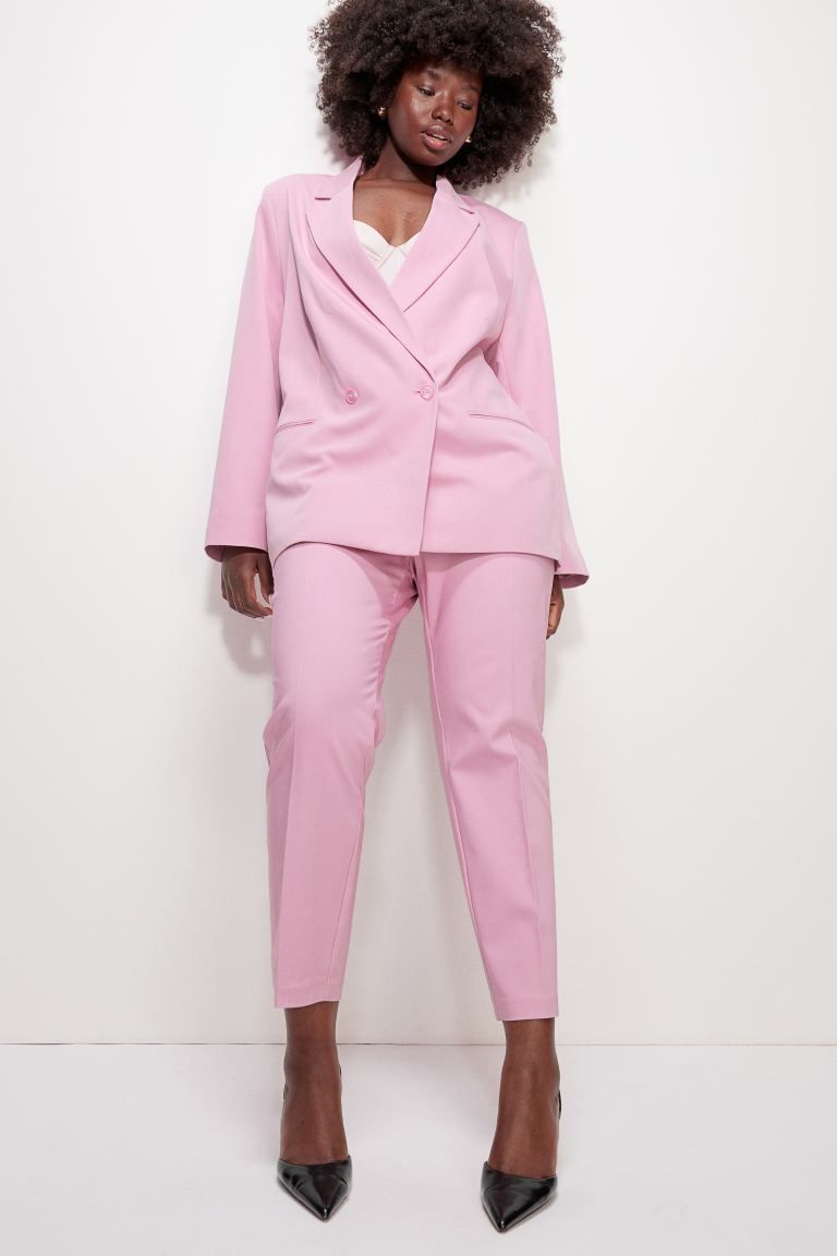 Double-breasted Blazer - Pink - Ladies | H&M US | H&M (US + CA)