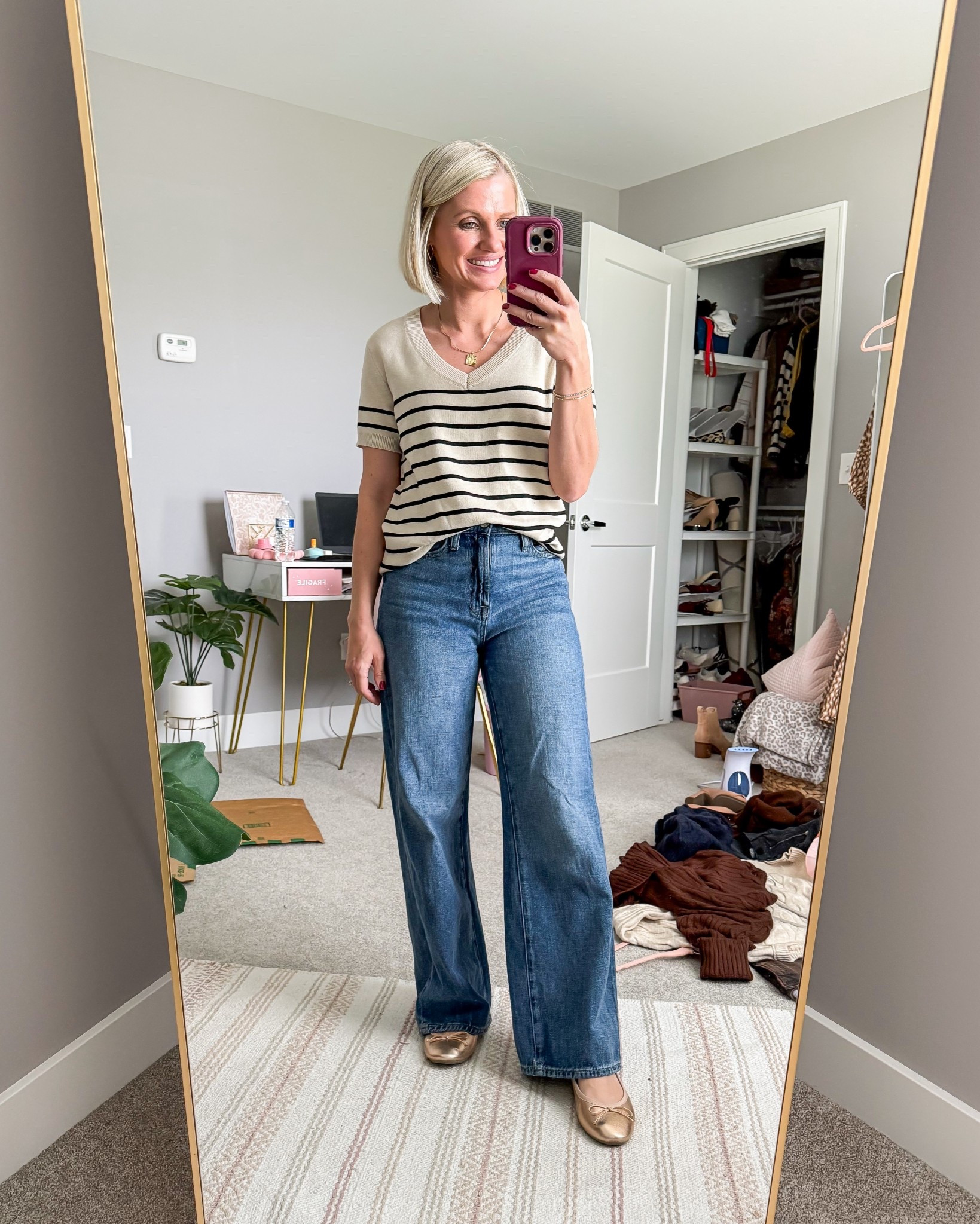 What I wore this week! 
Jeans- 25/petite
Top- small

#LTKPetite #LTKStyleTip #LTKOver40