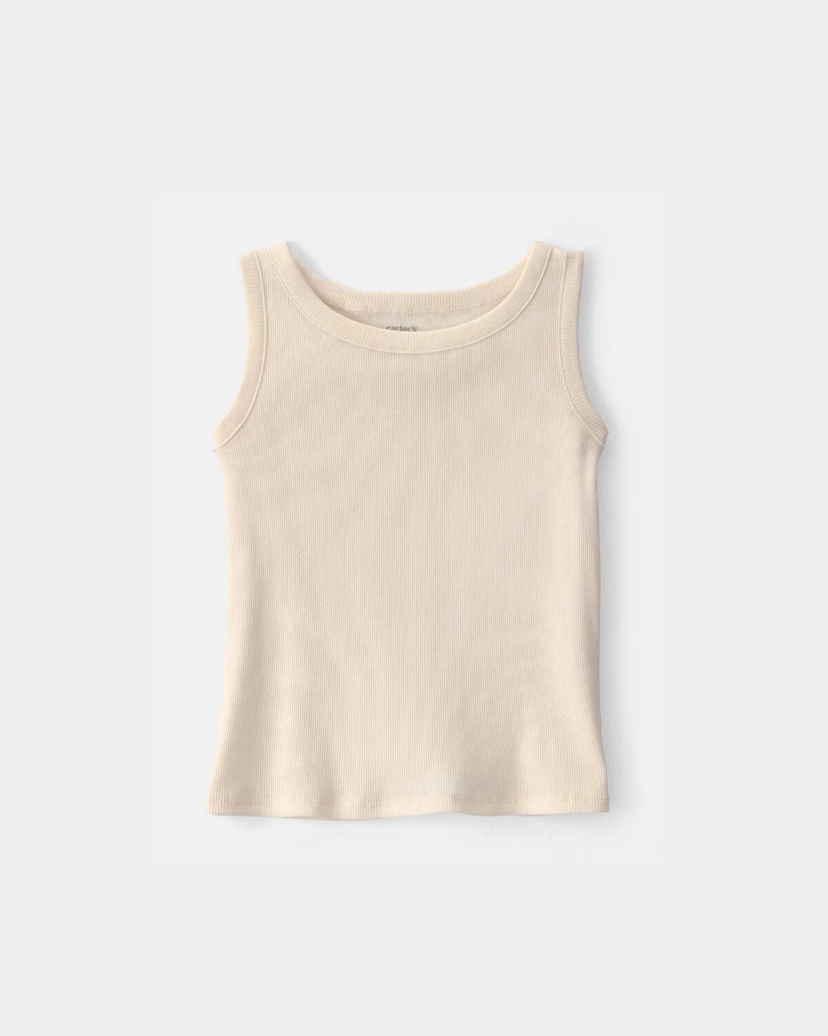Girls Rib Tank Top - Cream | Carter's | Carter's Inc