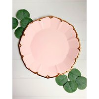 Blush Scalloped Dinner Plates | Etsy (US)
