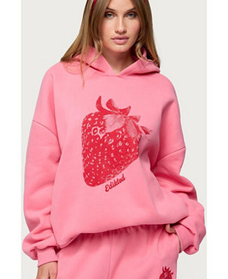 Women's Strawberry Babe Hoodie | Macy's