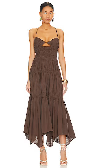 SNDYS Tahlia Dress in Brown. - size XXS | Revolve Clothing (Global)