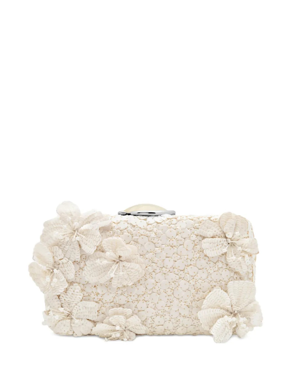 Oscar De La Renta Clutch Con Ricamo | Bianco | FARFETCH IT | Farfetch Global