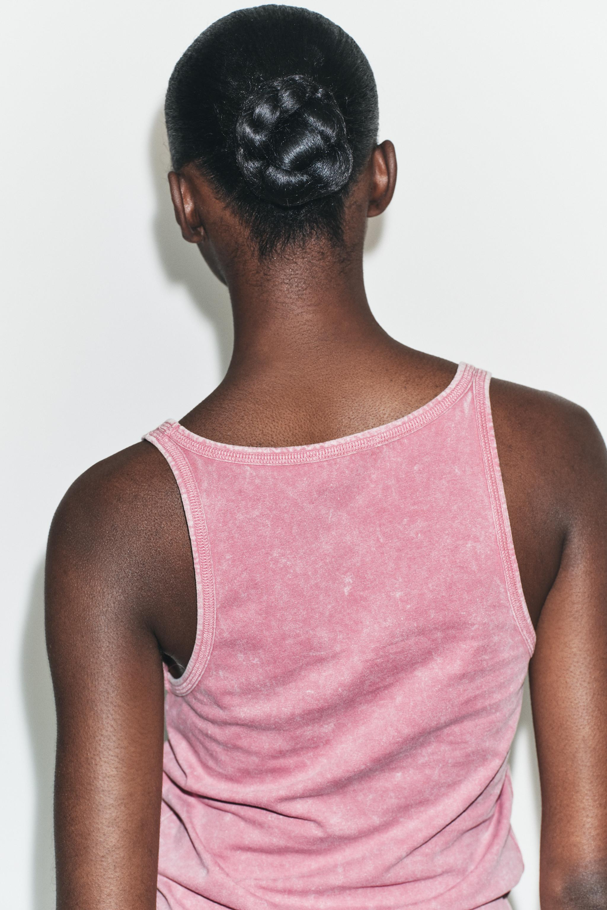 RUSTIC SLEEVELESS T-SHIRT | Zara US