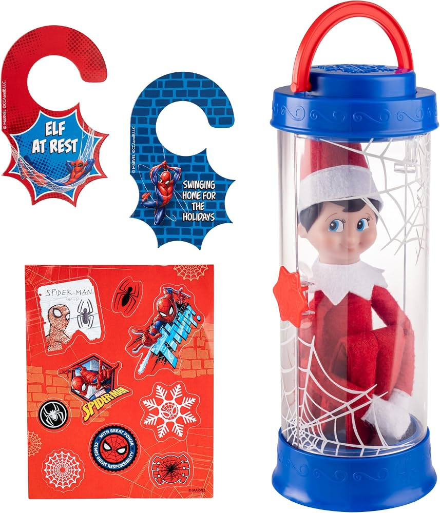The Elf on the Shelf Marvel Spider-Man Scout Elf Carrier | Amazon (US)