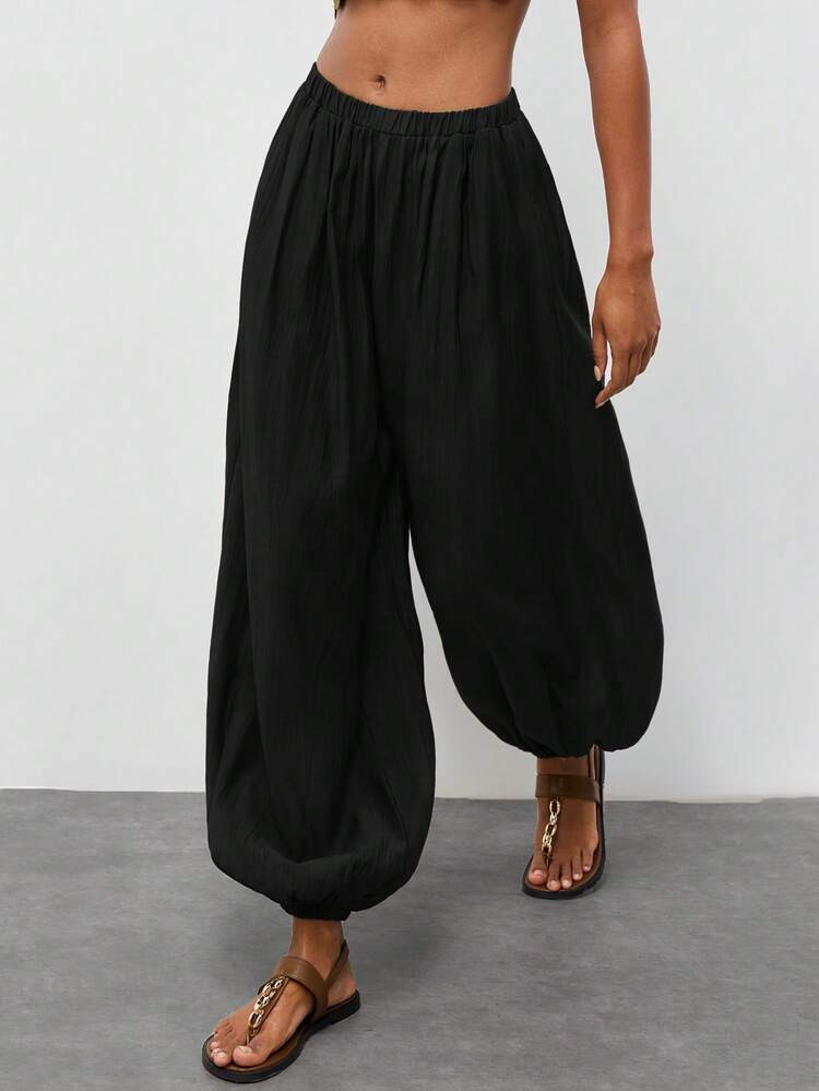 Maija Women's Solid Color Casual Pants,Going Out Outfits | SHEIN