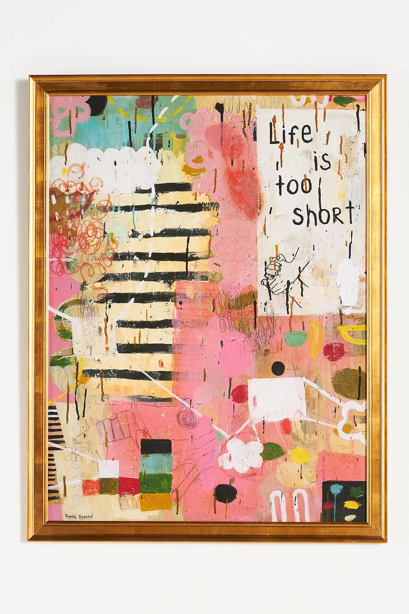 Life Is Too Short Wall Art | Anthropologie (US)