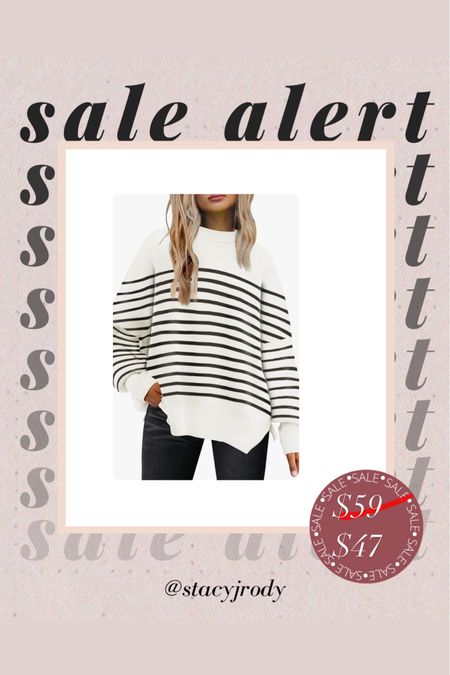 Spring sweater 20% off 
I order my true size 
Amazon find 
Striped sweater 

#LTKstyletip #LTKsalealert #LTKfindsunder50