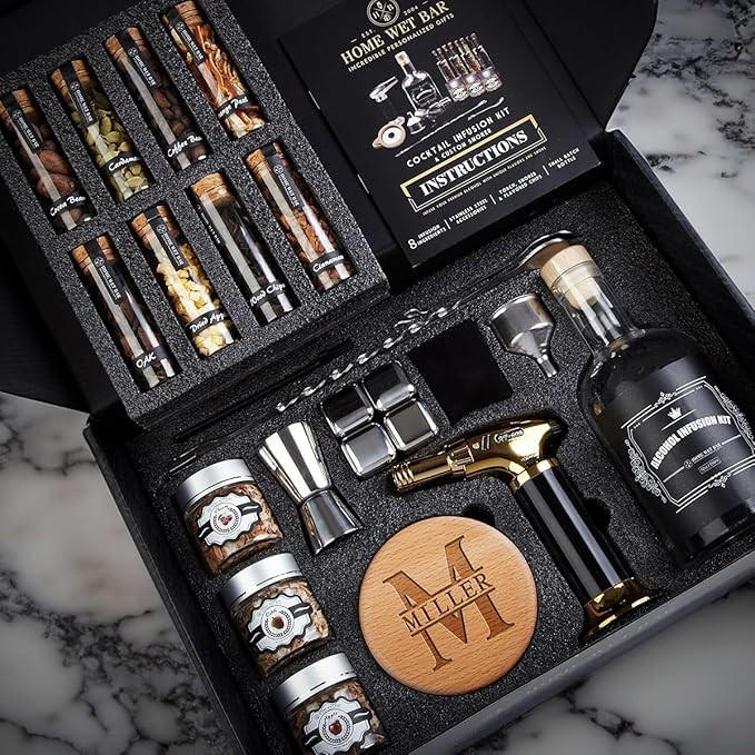 DIY Cocktail Infusion Kit with Whiskey Smoker, 24pc. Cocktail Making Kit, Mixology Set for Vodka,... | Amazon (US)