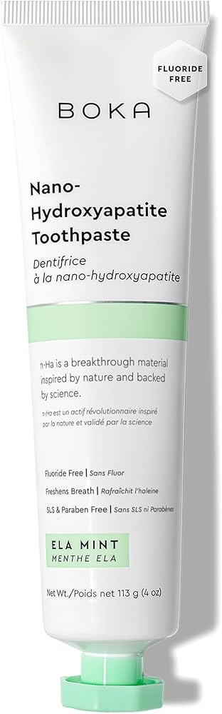 Boka Fluoride Free Toothpaste, Nano Hydroxyapatite Toothpaste, Appropriate for Sensitive Teeth - ... | Amazon (US)
