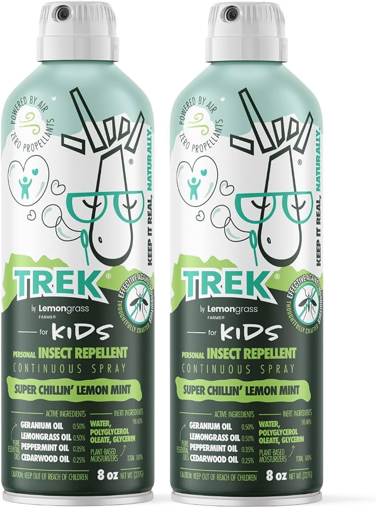 Lemongrass Farms Trek Kids Mosquito Bug Repellent Spray, 8fl oz (Pack of 2) | Amazon (US)