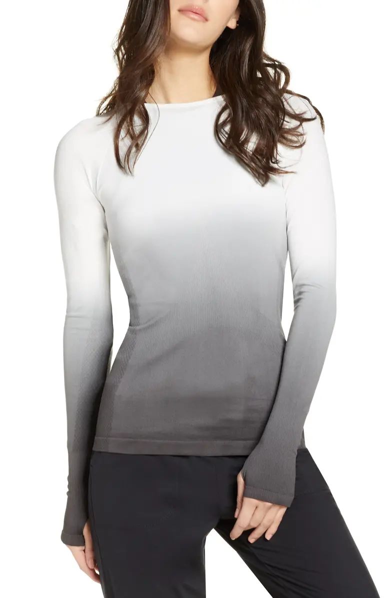 Seamless Dip Dye Long Sleeve Tee | Nordstrom