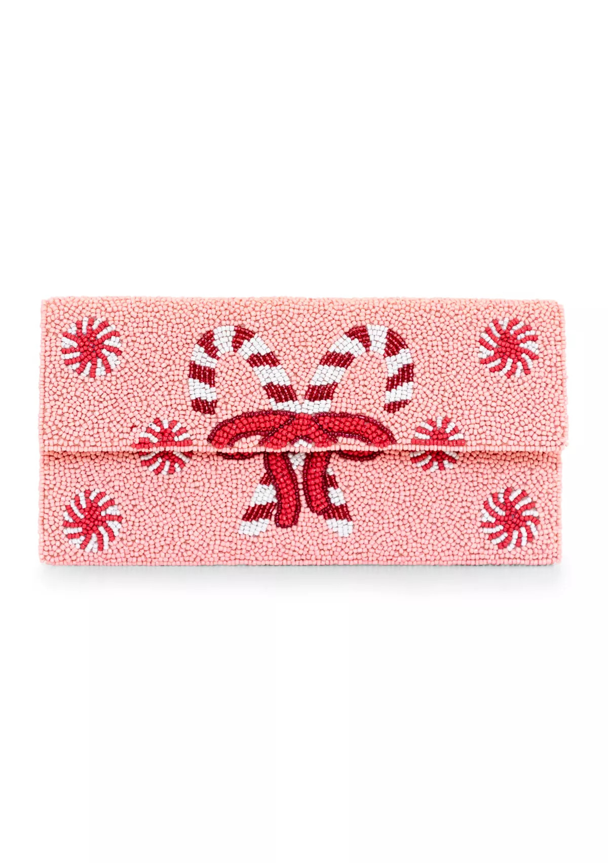 Beaded Half Flap Clutch | Belk