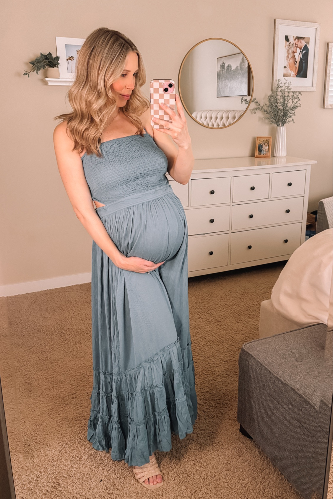 A pretty baby moon dress option from Amazon. Comes in so many colors. Wearing size small at 38 weeks pregnant  

#LTKBump #LTKStyleTip #LTKTravel