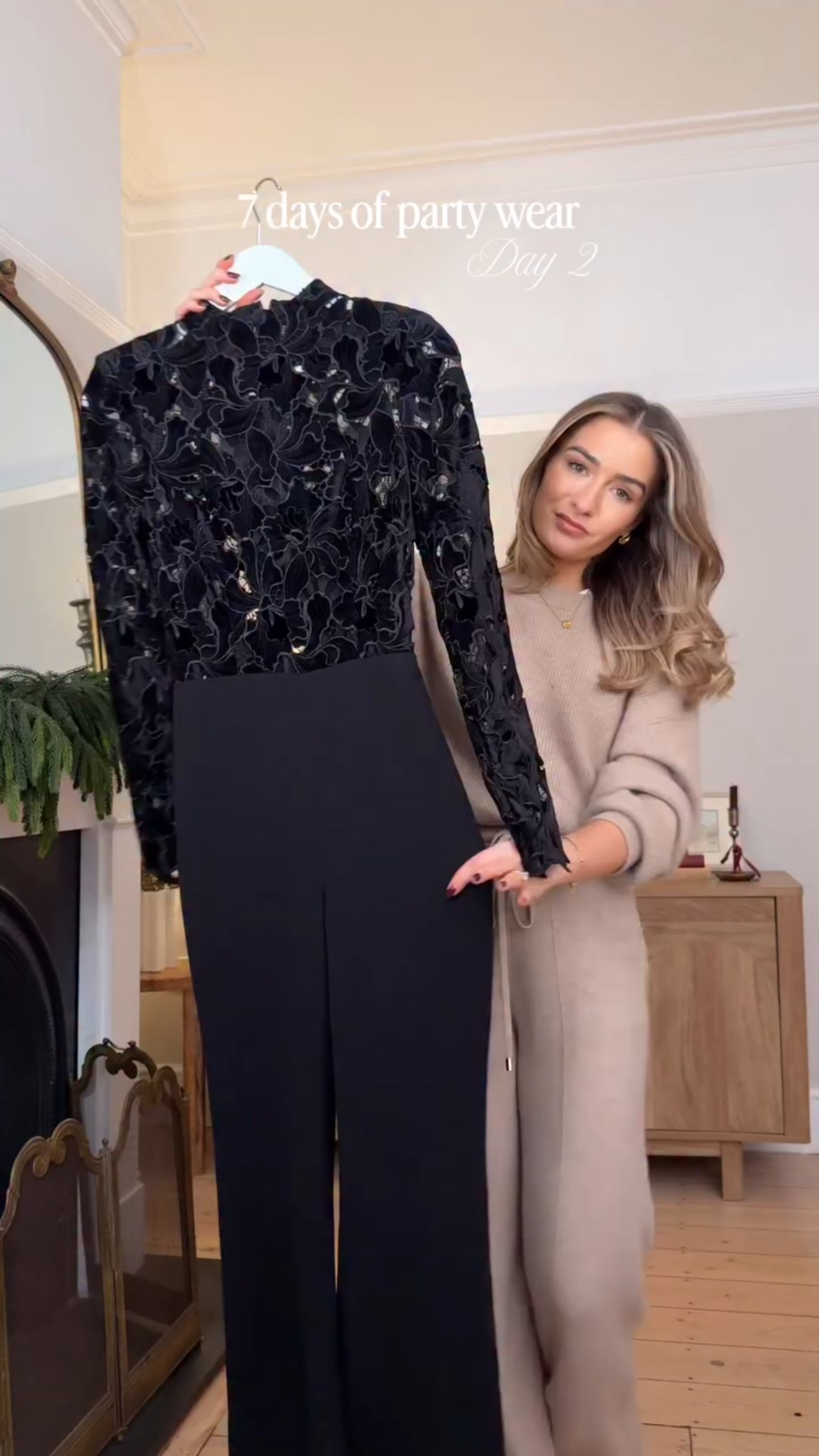 7 days of party outfits - day 2 🖤🍸 (better late than never!!!) 

The most perfect jumpsuit for the festive season @nadinemerabi (pr)

#partywear #partyoutfit #christmasoutfit #nadinemerabi #yslbeauty