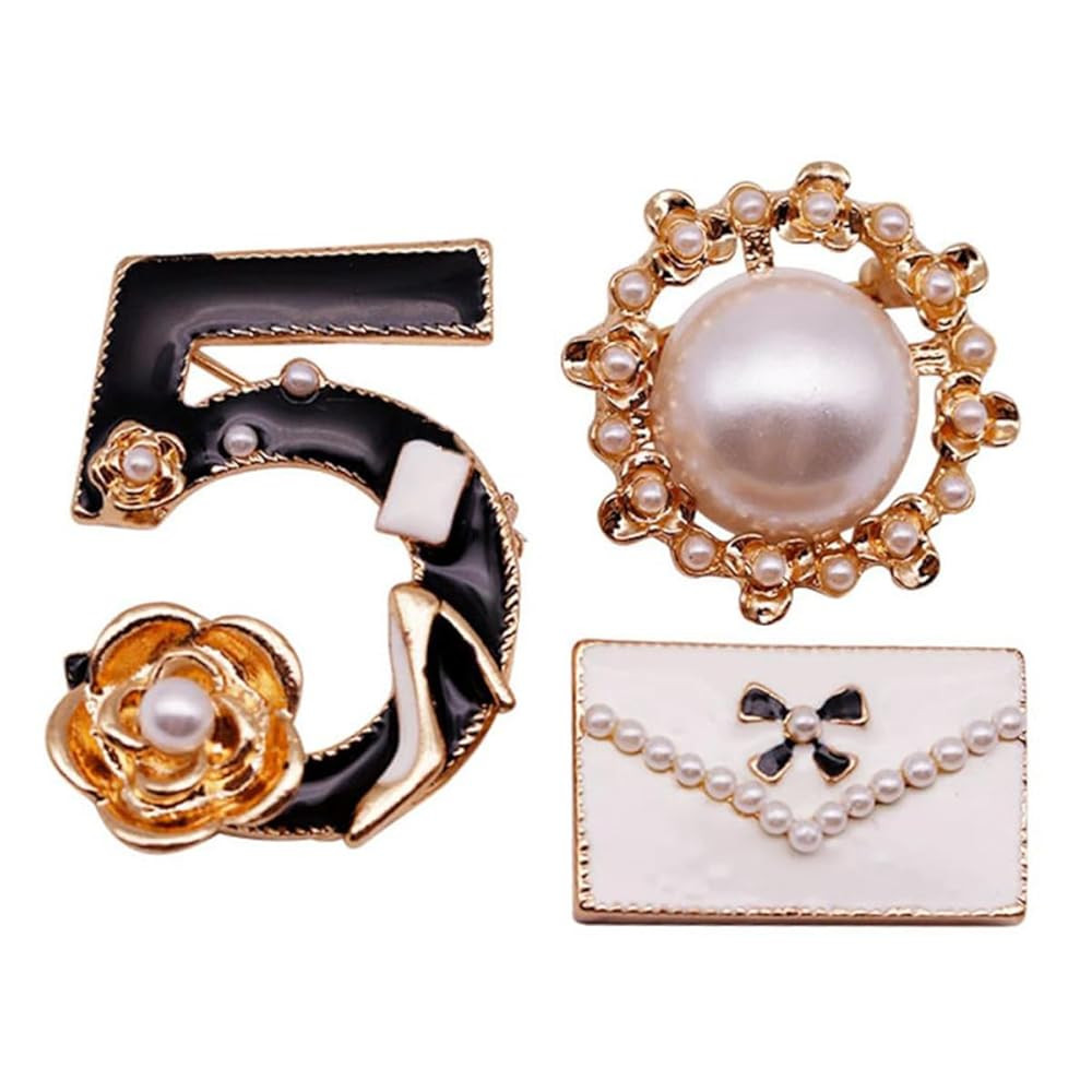 Celebrity Designer Inspired Gift Set Wedding Party Jewelry Flower Brooch Pin | Amazon (US)