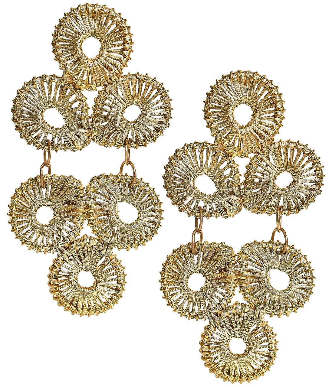 Ginger Raffia Teardrop Dangle Earrings | Lisi Lerch | Lisi Lerch Inc