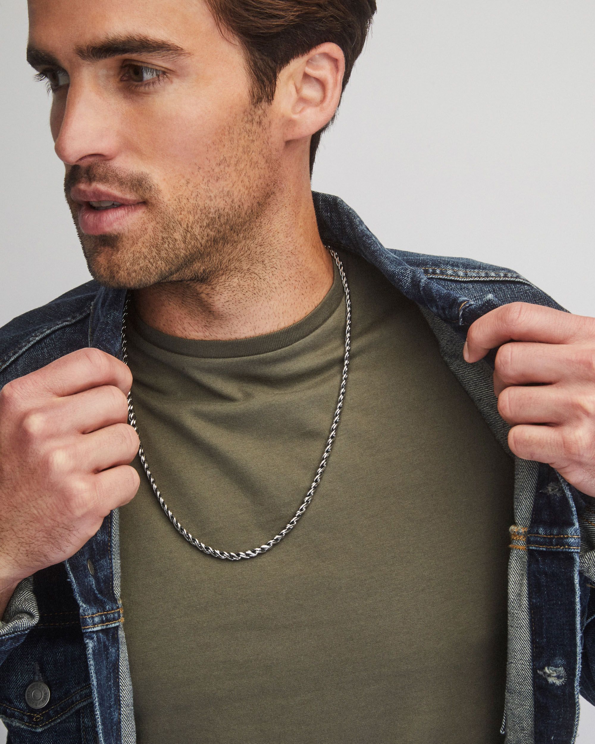 Beck Rope Chain Necklace in Oxidized Sterling Silver | Kendra Scott