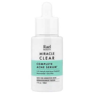 Rael, Miracle Clear, Complete Acne Serum™, 1 fl oz (30 ml) | iHerb