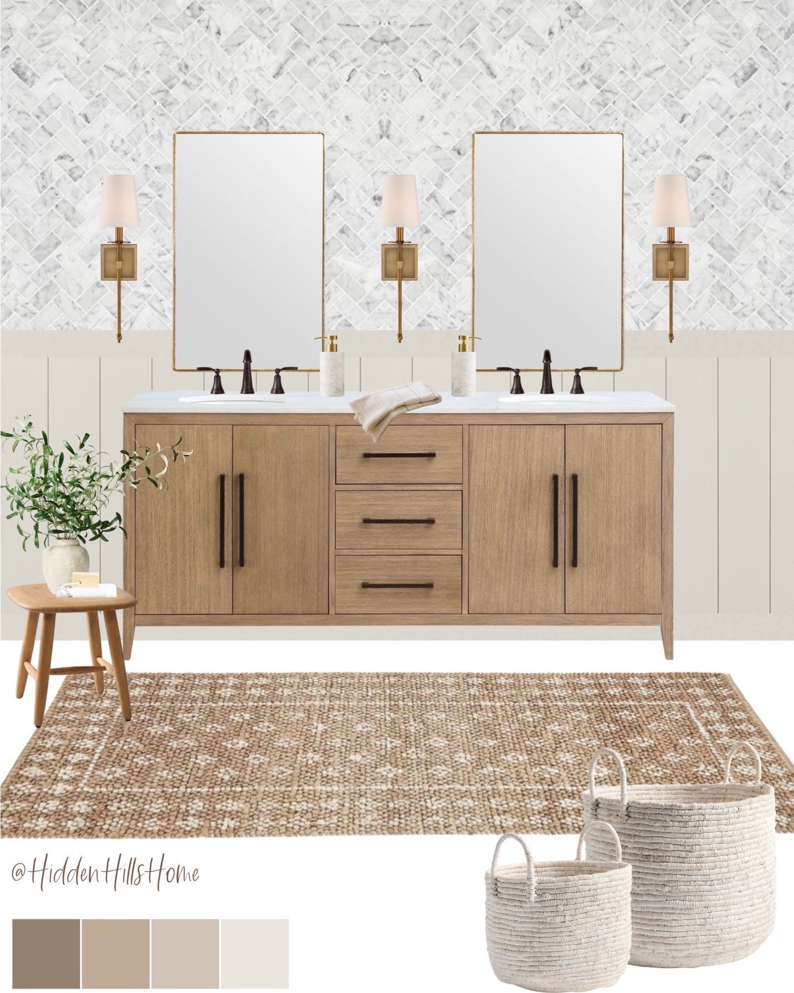 Bathroom decor mood board, bathroom vanity, bathroom design, bathroom runner #bath

#LTKHome #LTKSaleAlert #LTKSeasonal