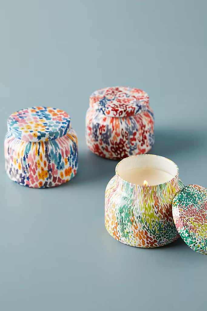 Capri Blue Petite Floral Candle Tin | Anthropologie (US)