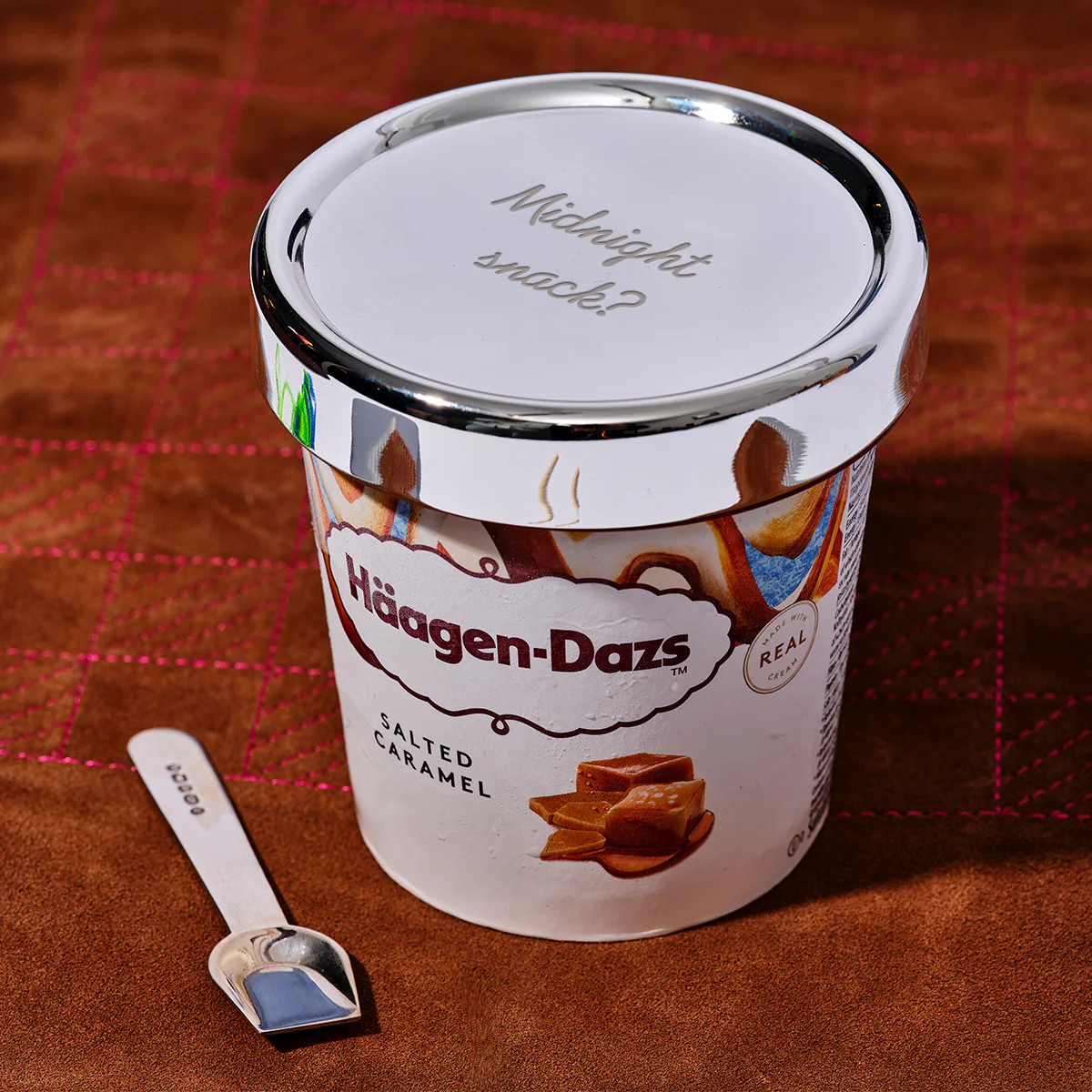 Personalised Silver Ice Cream Lid | Personalised Gifts | Not Another Bill | Not Another Bill