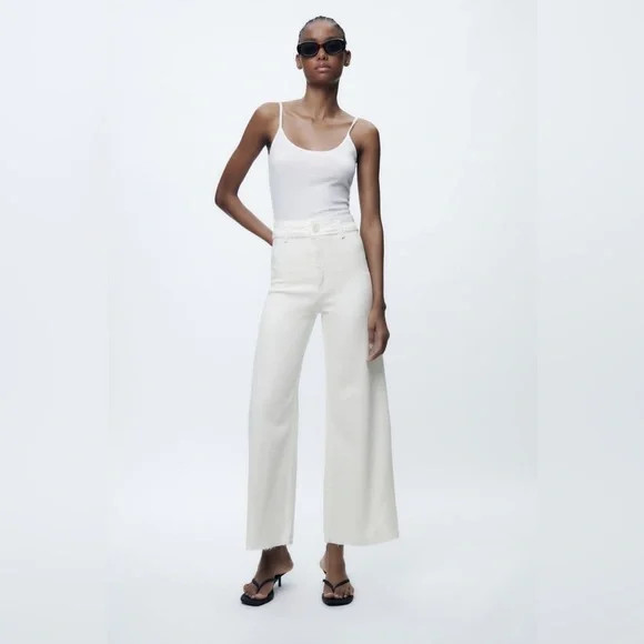 NWT: Zara high waisted ZW Marine Straight Jeans | Poshmark