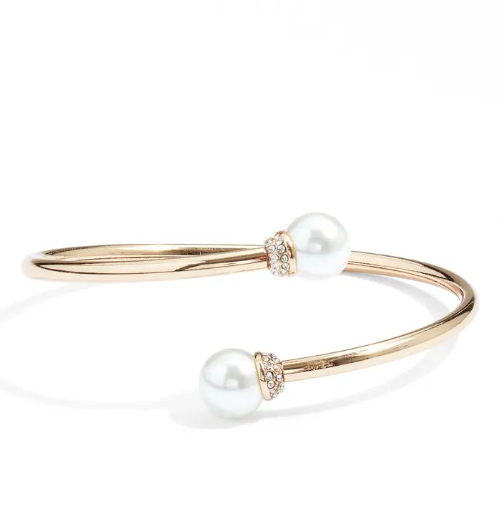 Imitation Pearl Cuff Bracelet | Nordstrom
