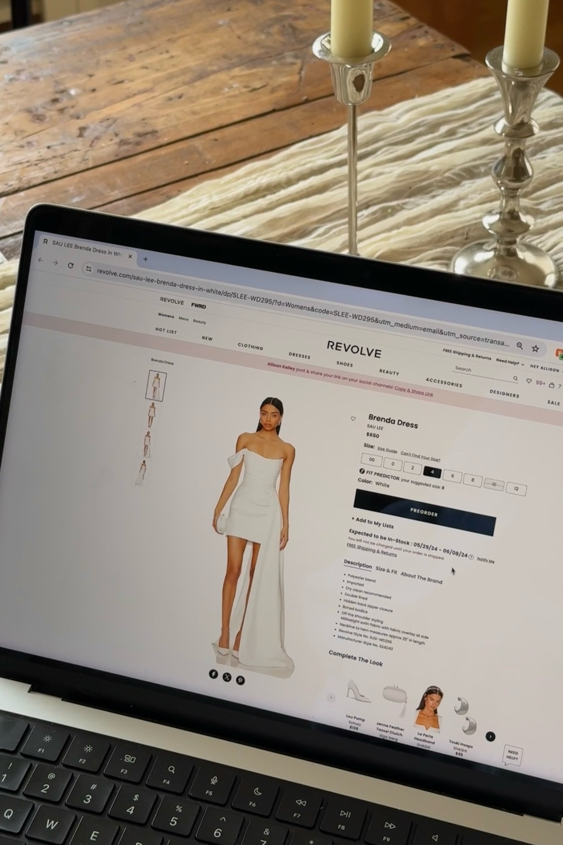 Ordered this wedding after party dress as a cute dupe for the Vivienne Westwood dress I love so much! 