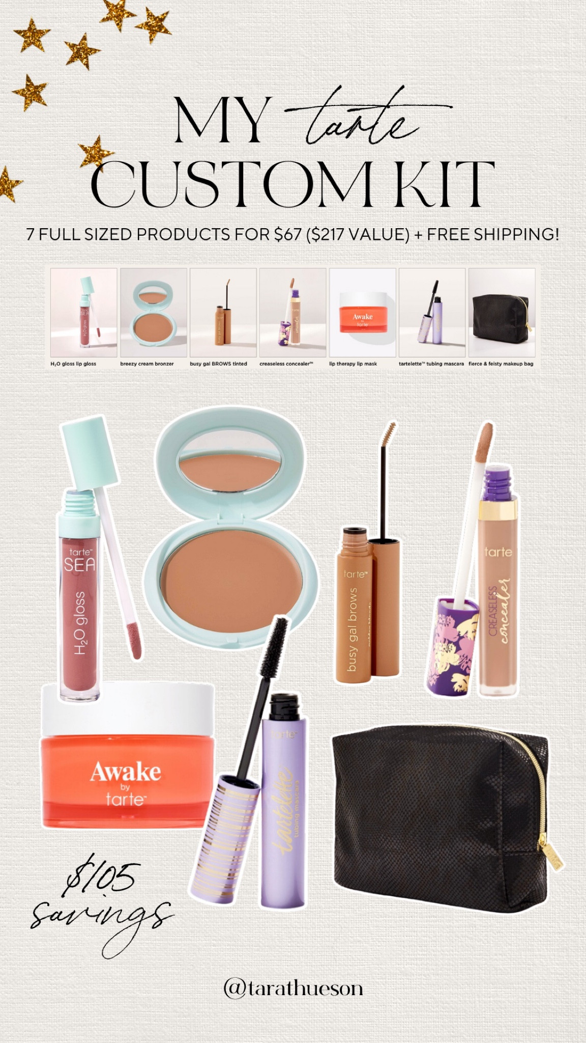 Head to Tarte’s homepage to start creating your custom kit. So many options that I love! You save big with this deal!! @tarte 

#LTKfindsunder100 #LTKbeauty #LTKSale