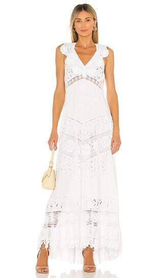 Hasina Gown in True White | Revolve Clothing (Global)