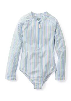 Crown & Ivy™ Girls 7-16 Printed Rash Guard | Belk