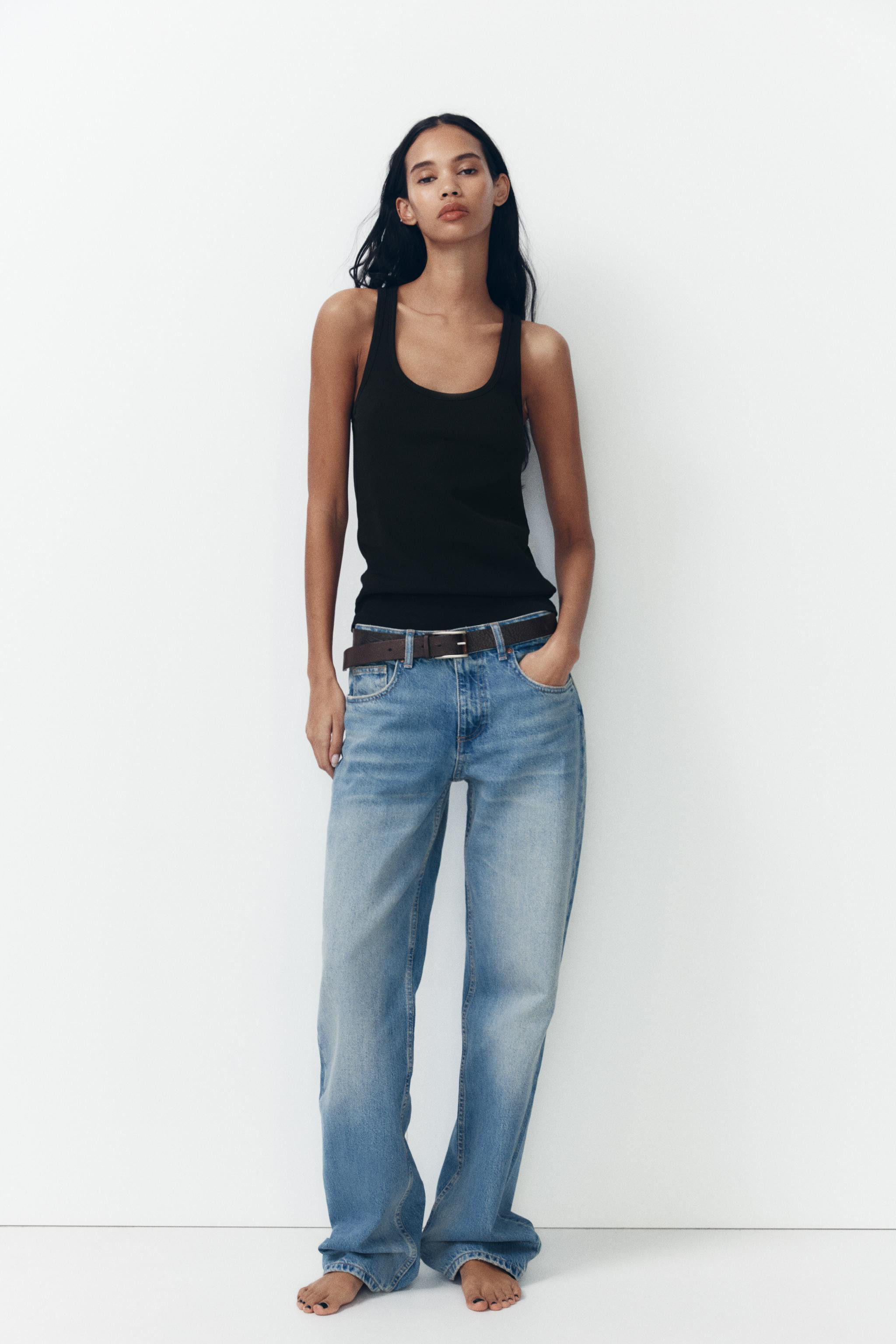 MID-RISE WIDE-LEG TRF JEANS | Zara US