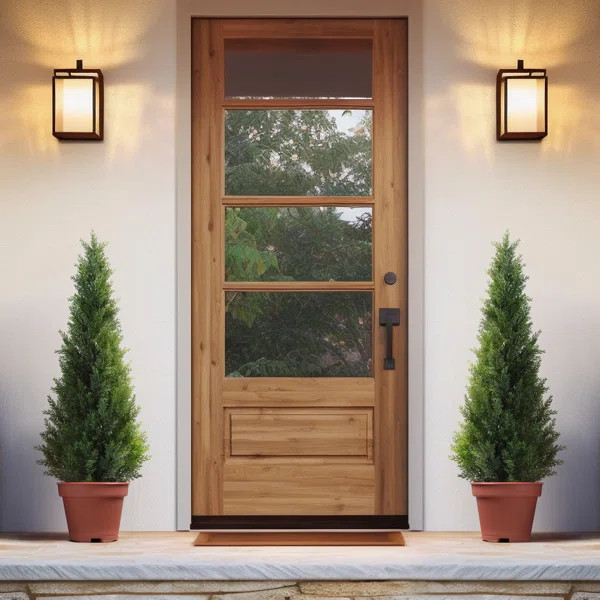 Faux Cedar in Pot Outdoor Fake UV Rated Potted Tree, Faux Green Plant, Fake Tree for Home Decor | Wayfair North America