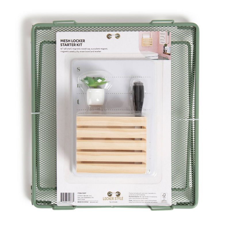 5ct Locker Kit with Shelf Garden Green - U Brands | Target