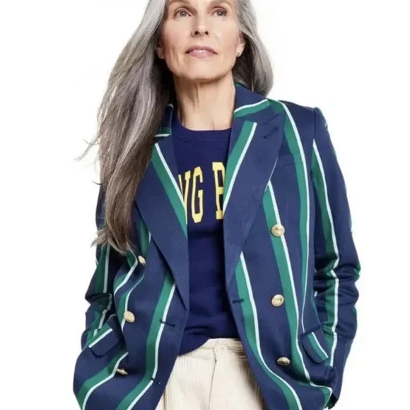 Rowing Blazers x Target Women’s Striped Double Breasted Blazer NWT | Poshmark