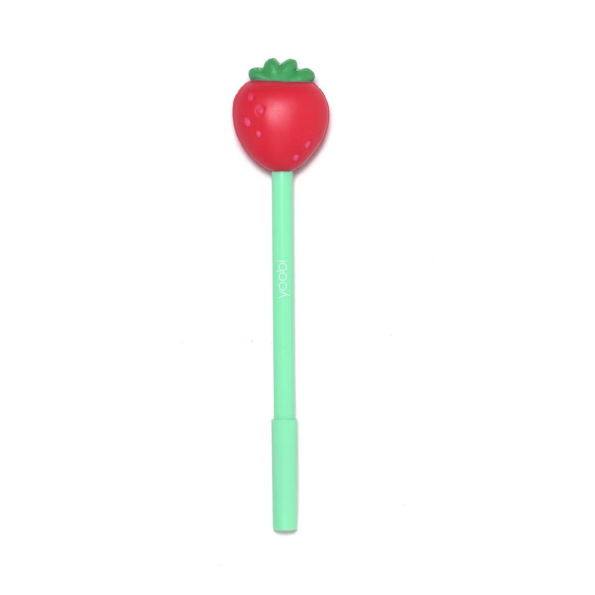 Yoobi Novelty Ballpoint Pen Squishy Strawberry Topper | Target
