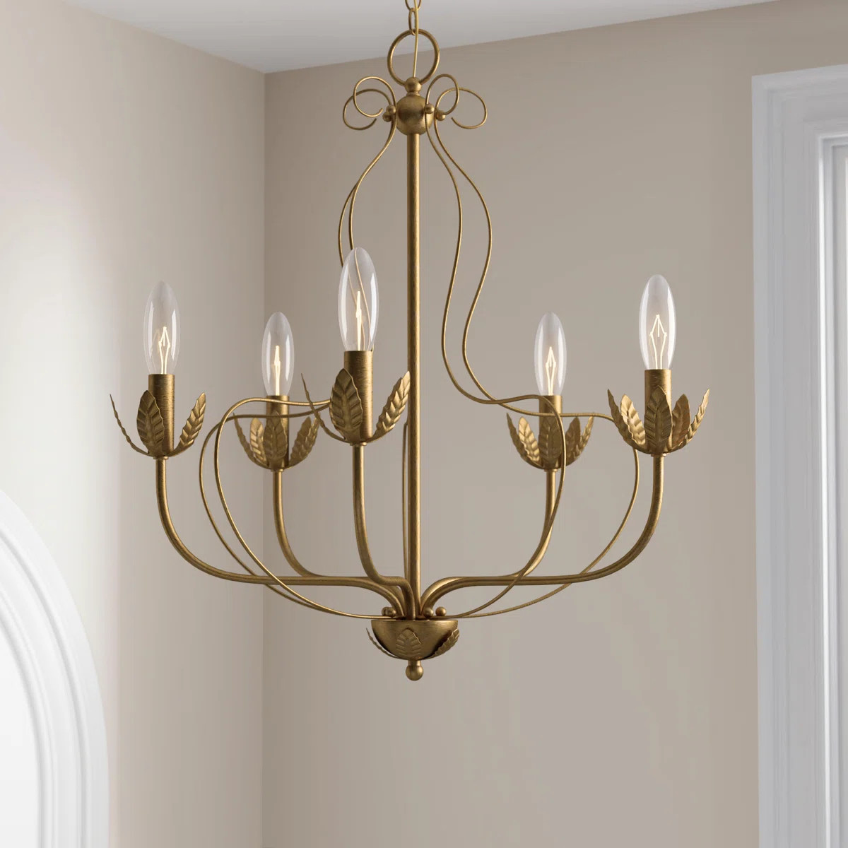 Mallory 5 - Light Dimmable Chandelier | Wayfair North America