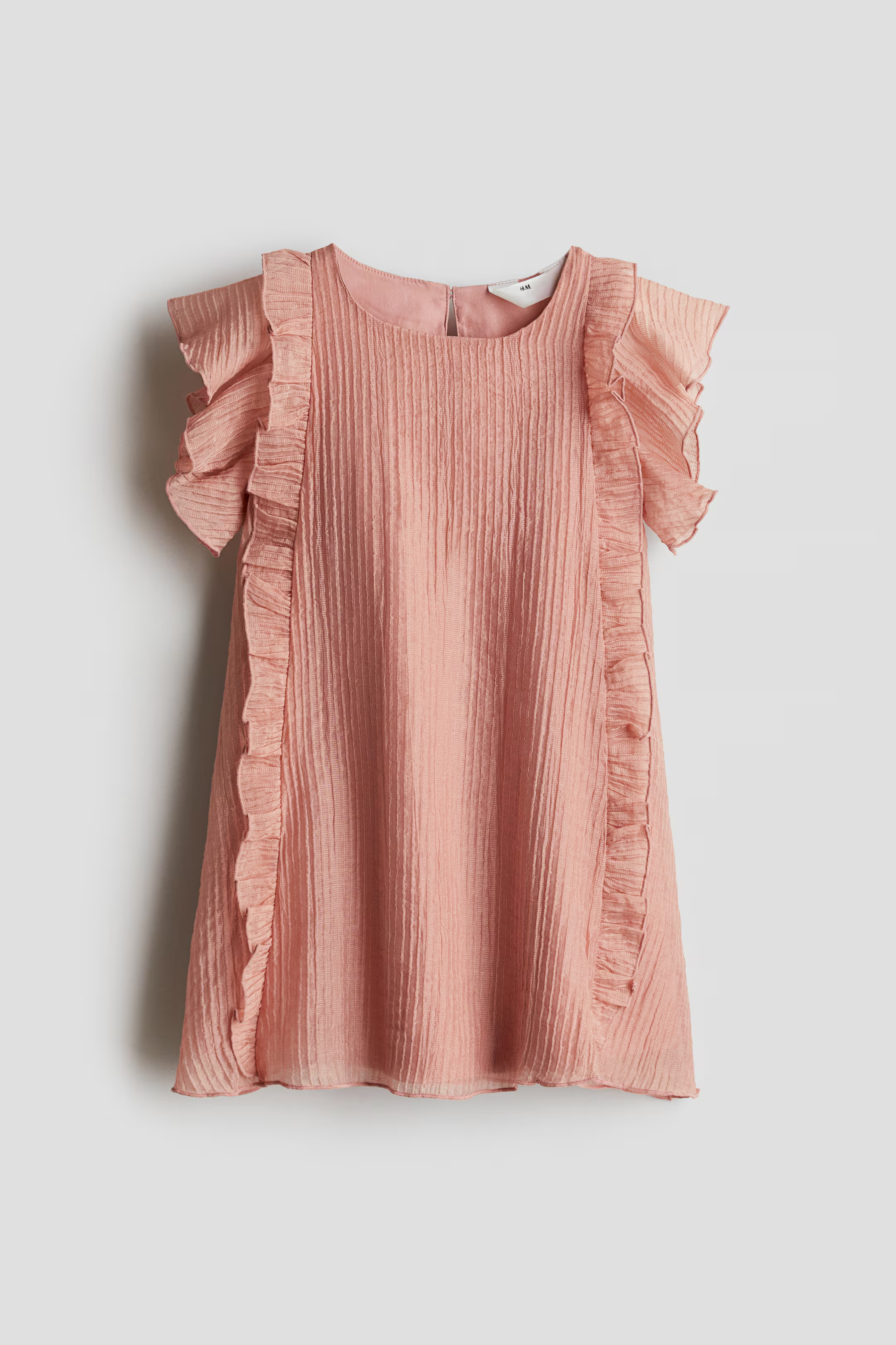 Ruffle-Detail Dress - Dusty pink - Kids | H&M US | H&M (US + CA)