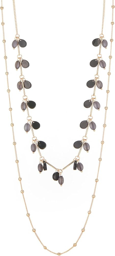 BULINLIN Layered Gold Long Necklaces for Women Long Beaded Chain Necklace Costume Gold Jewelry Mo... | Amazon (US)