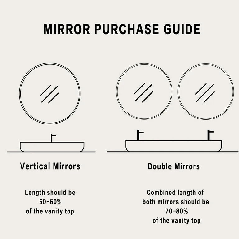 BEAUTYPEAK 24" Wavy Round Bathroom Mirror Wall Decor with Deep Frame, Gold | Walmart (US)