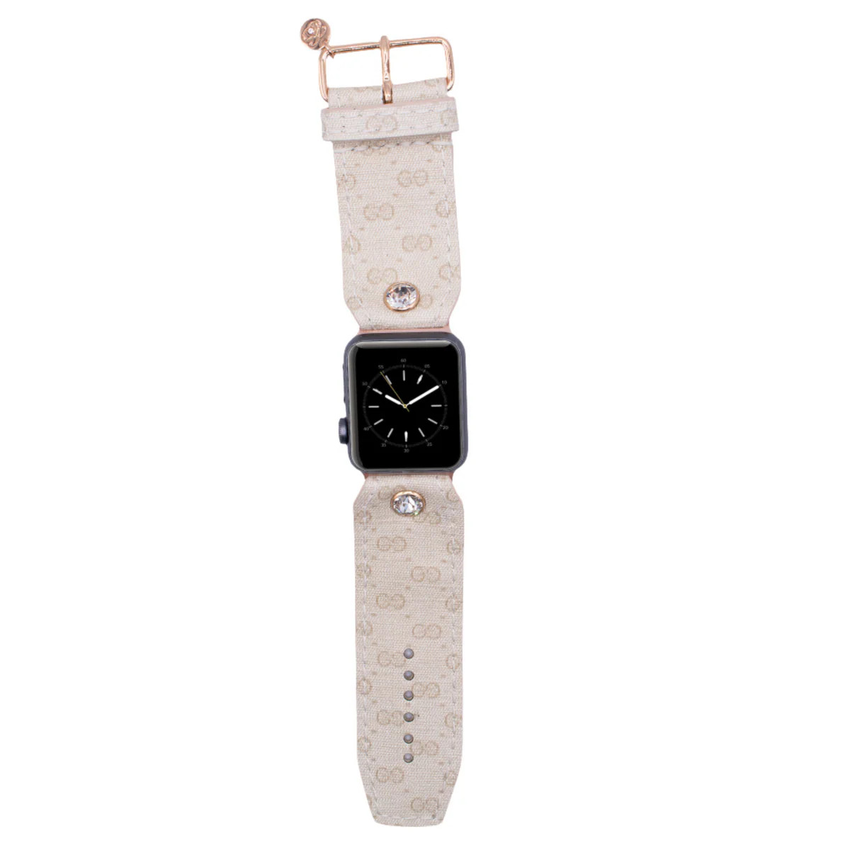 Upcycled Vanilla Cream Micro GG Sivella Watchband | Sparkl