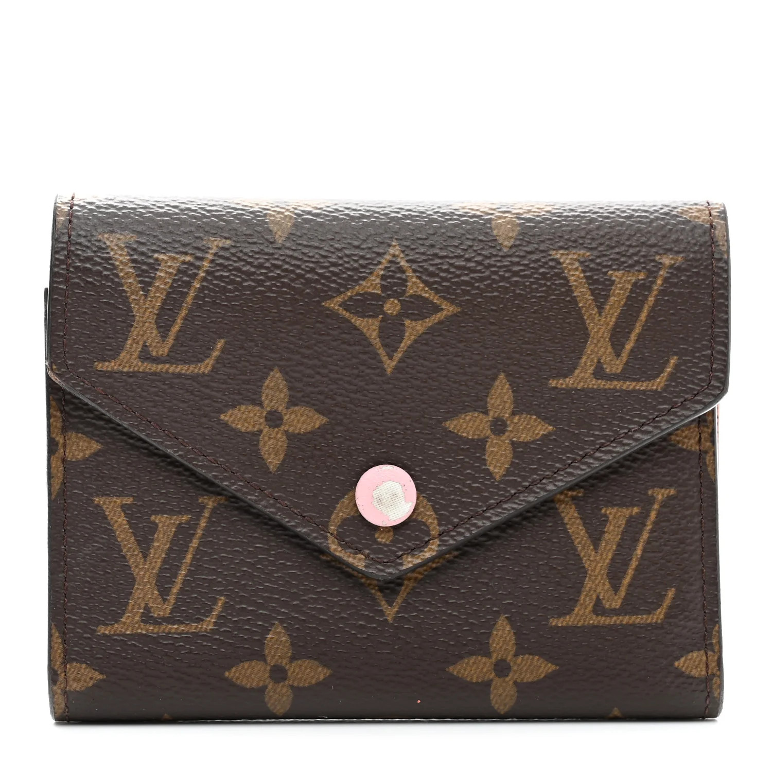 Monogram Victorine Wallet Rose Ballerine | FASHIONPHILE (US)