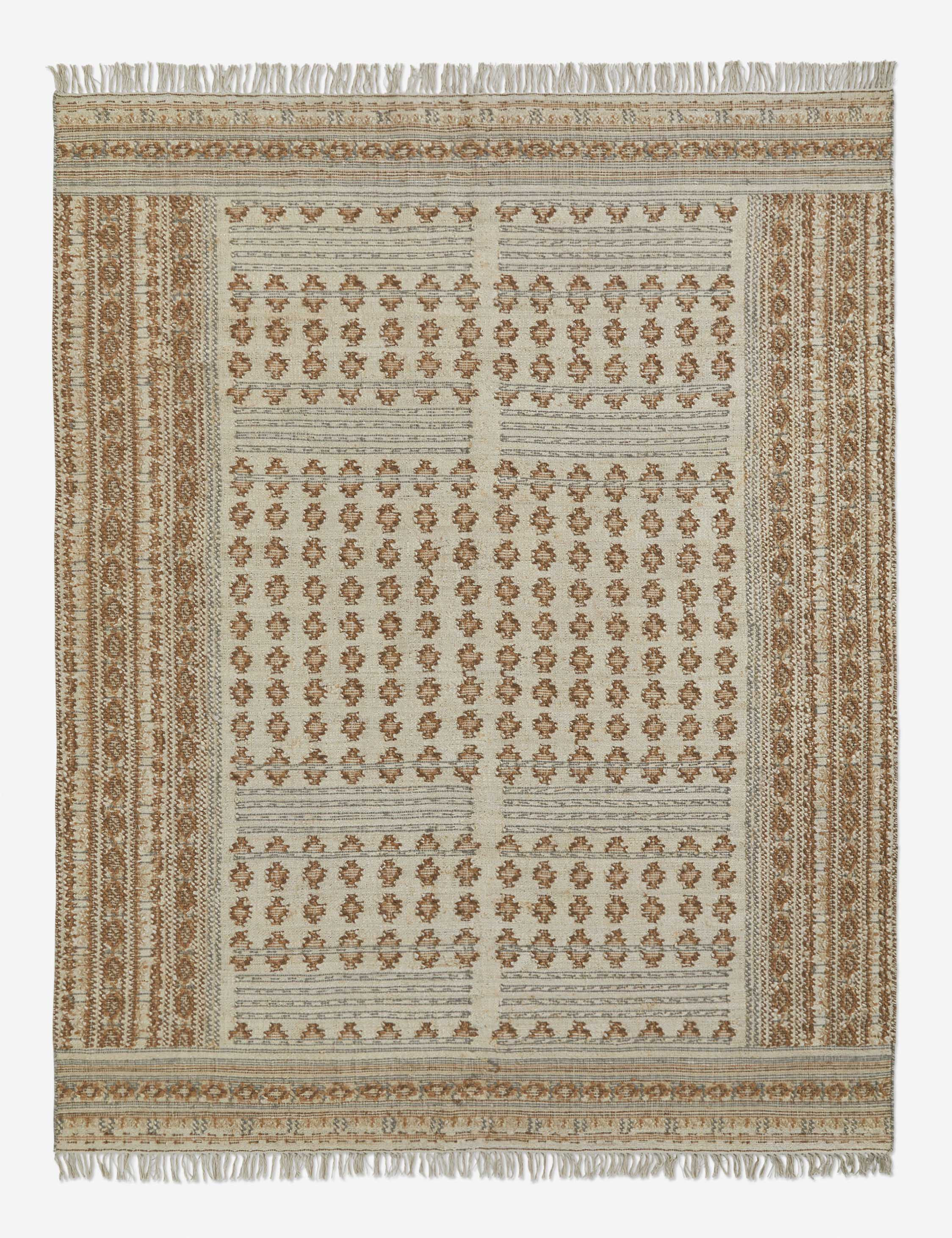 Keziah Flatweave Jute-Blend Rug, Slate 8' x 10' | Lulu and Georgia 