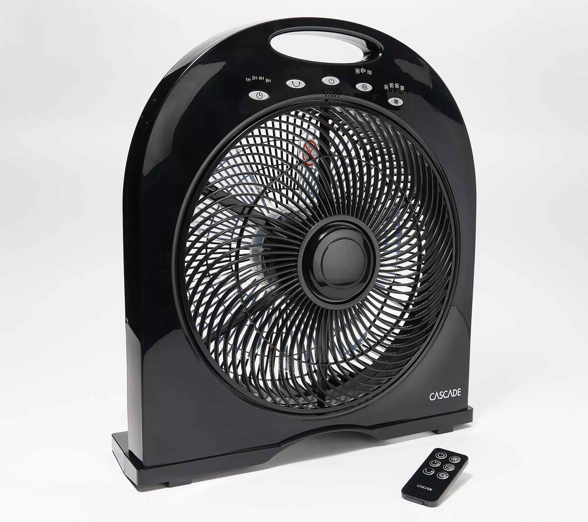Cascade Capri 12" Portable 4-Speed Cooling Fan & Remote Control | QVC