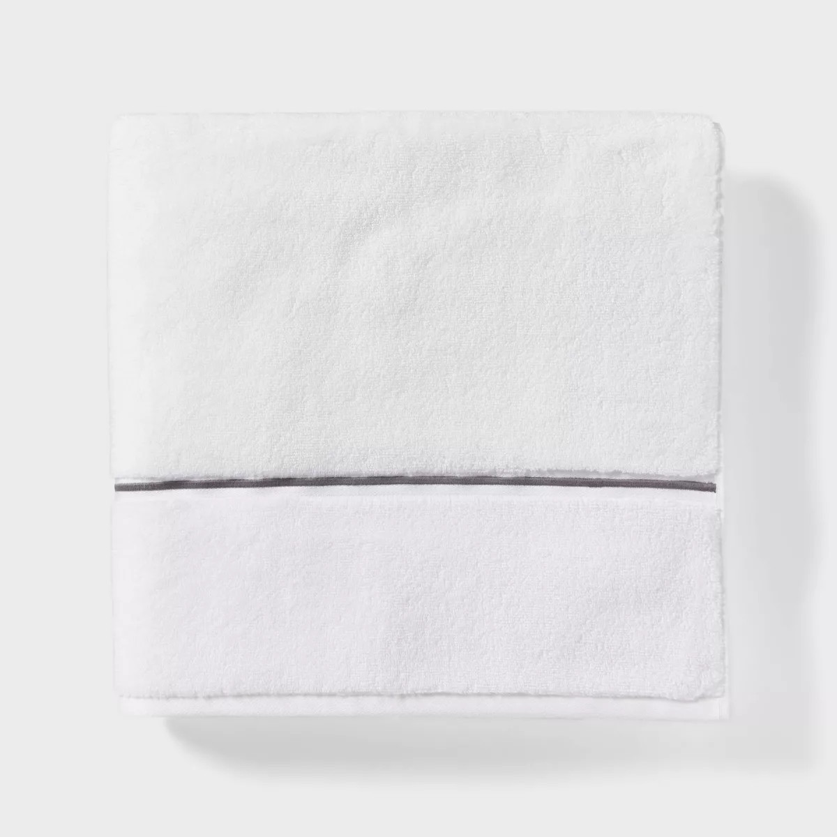 Oversized Spa Plush Bath Towel Dark Gray Embroidered - Threshold™ | Target