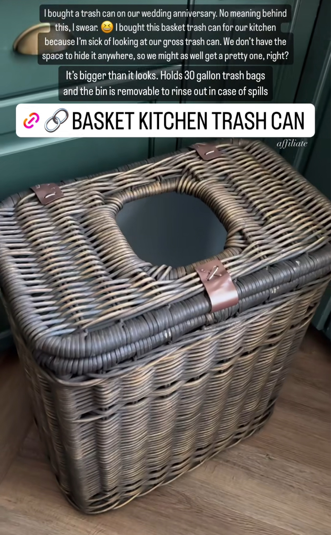 No regrets!! 

Trash can, bin, waste, Amazon finds 

#LTKHome
